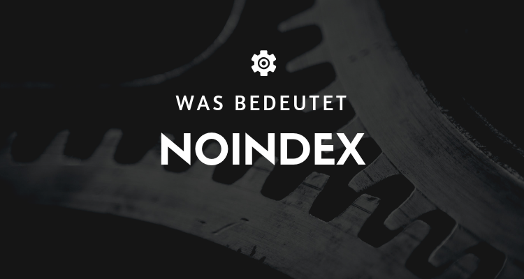 What means Noindex