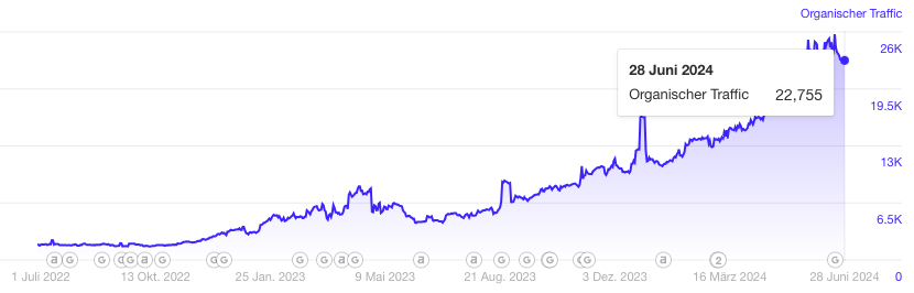 fejn organic traffic after