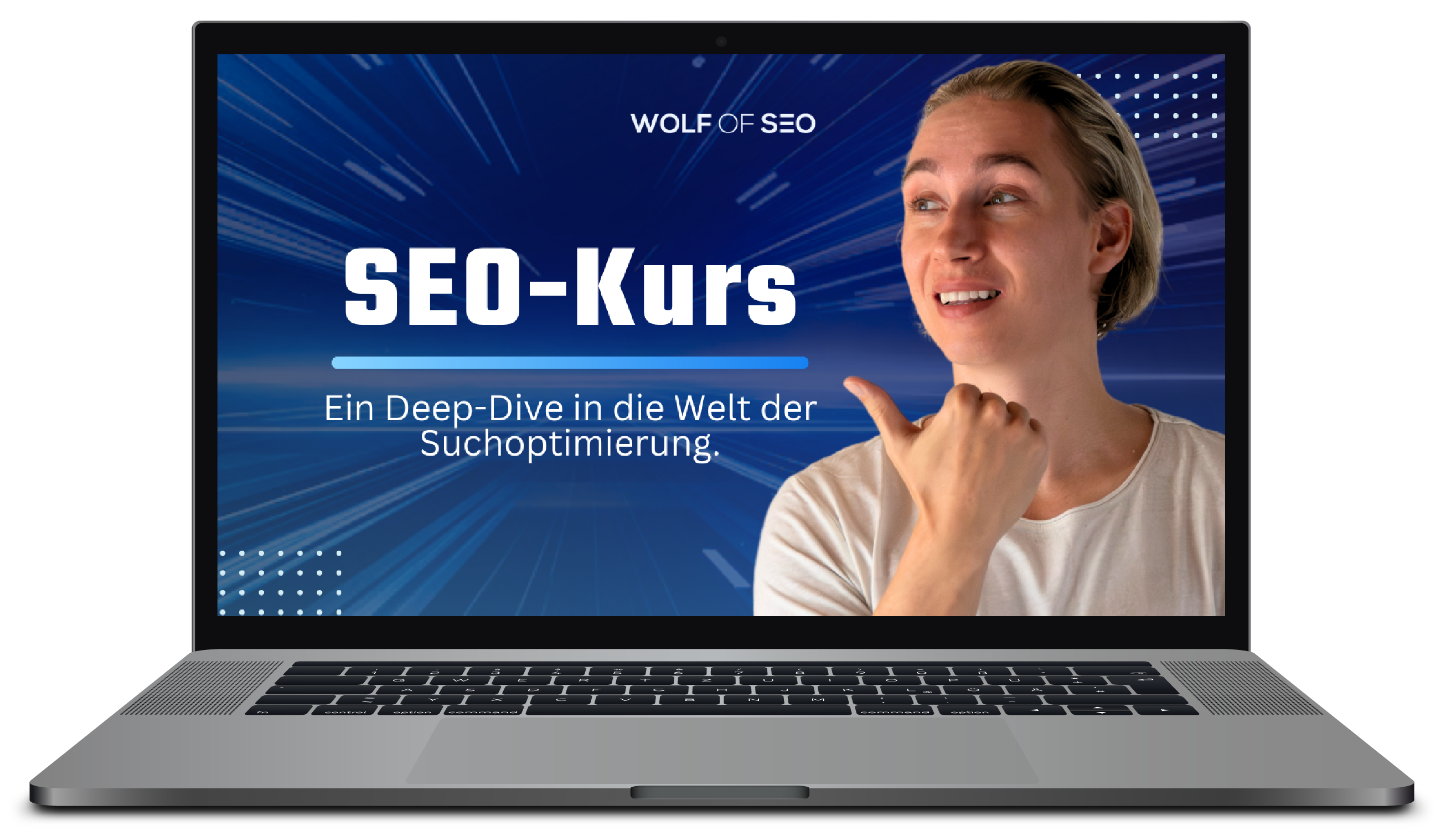 SEO Kurs auf einem Laptop
